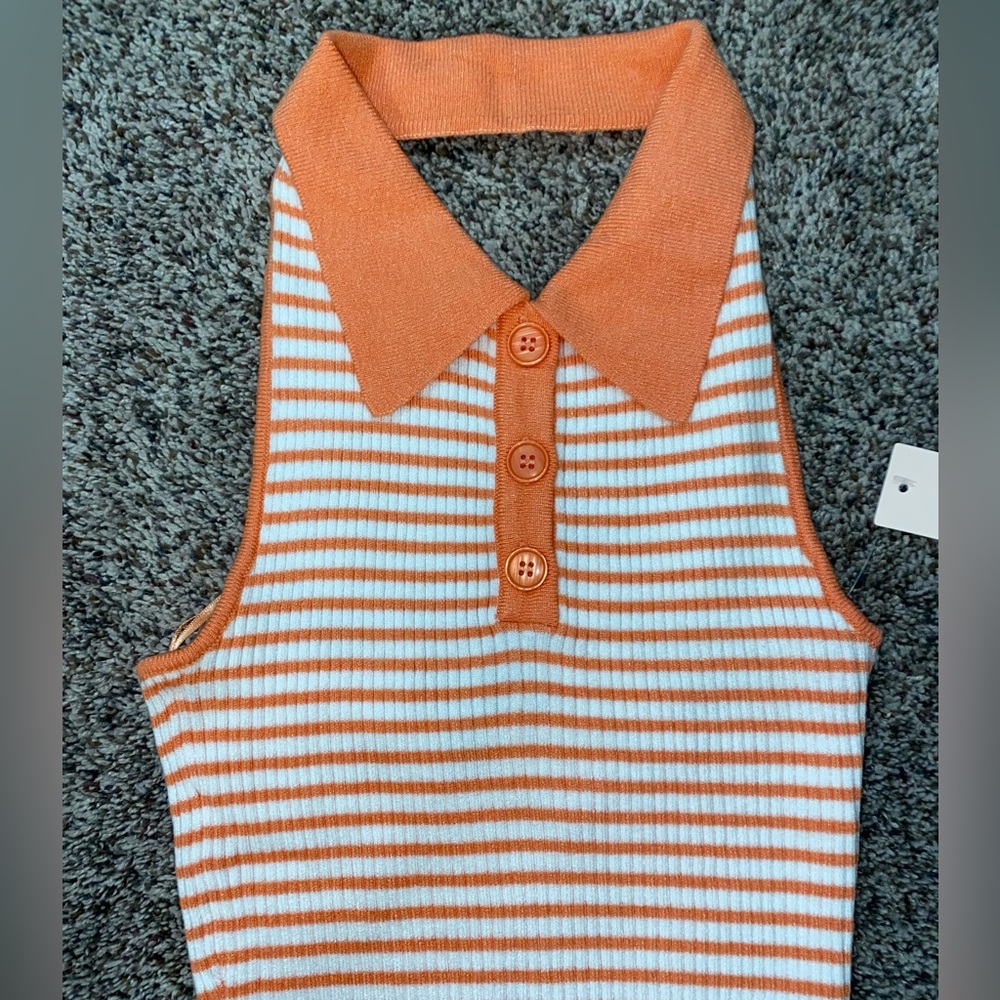 Collared Stripped Top! - Picture 6 of 8